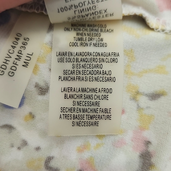 GUESS Multicolor Yellow Summer Halter Keyhole Neck Maxi Dress 6 - Picture 12 of 12